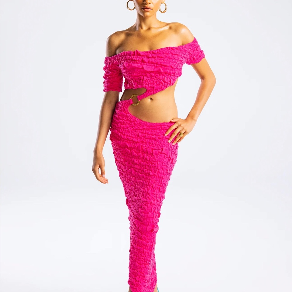 Hanifa Isla Knit Midi dress